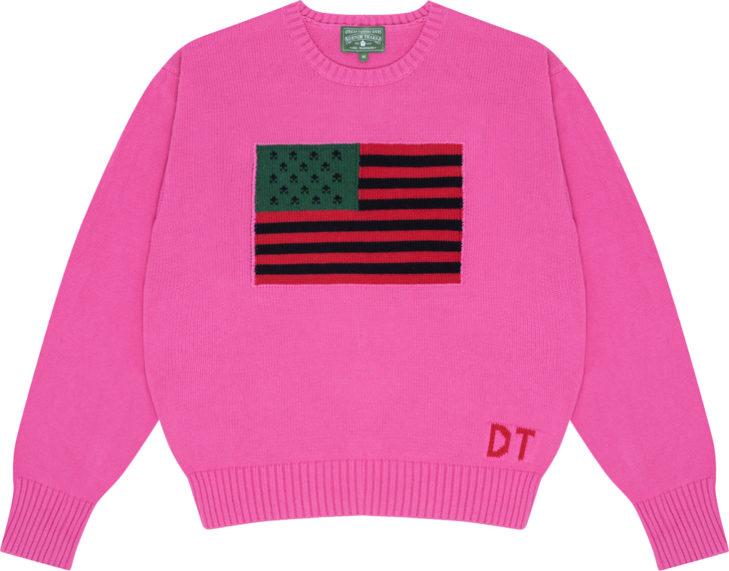 1619 Pan African Flag Sweater Pink